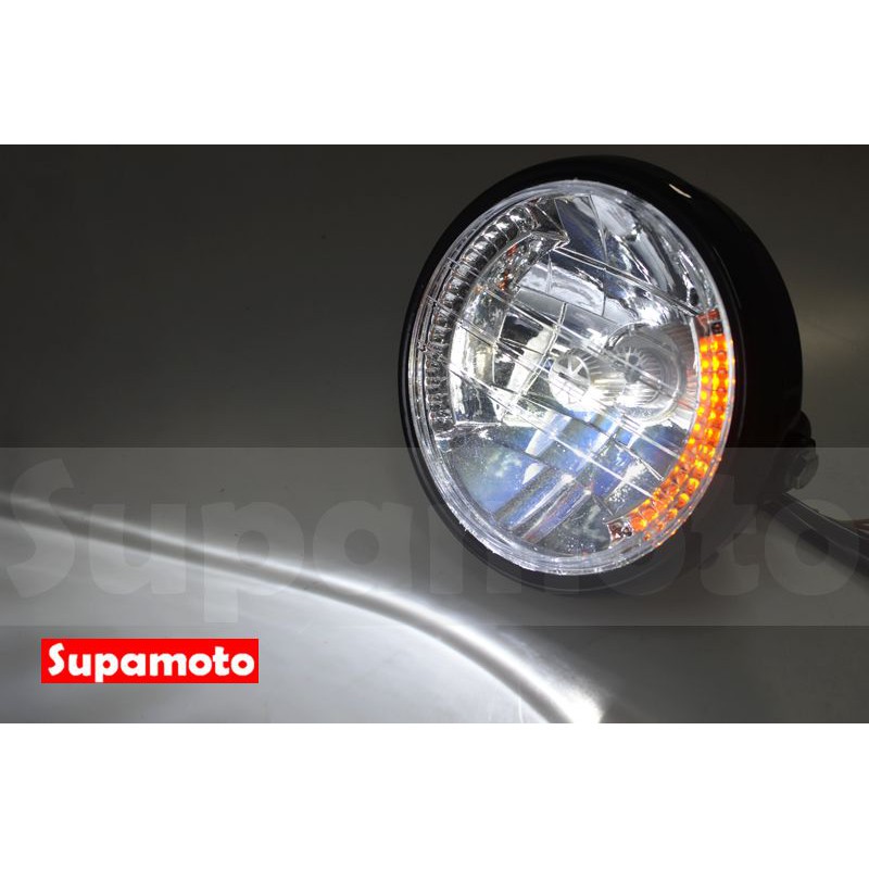 -Supamoto- D605 LED H4 大燈 整合 方向燈 日行燈 復古 CAFE 咖啡 檔車 英倫-細節圖3
