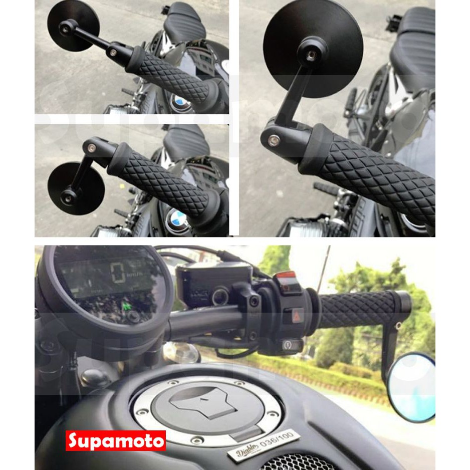 -Supamoto- M63 可折 牛角鏡 通用 改裝 端子鏡 後照鏡 後視鏡 手把鏡 車把鏡-細節圖5