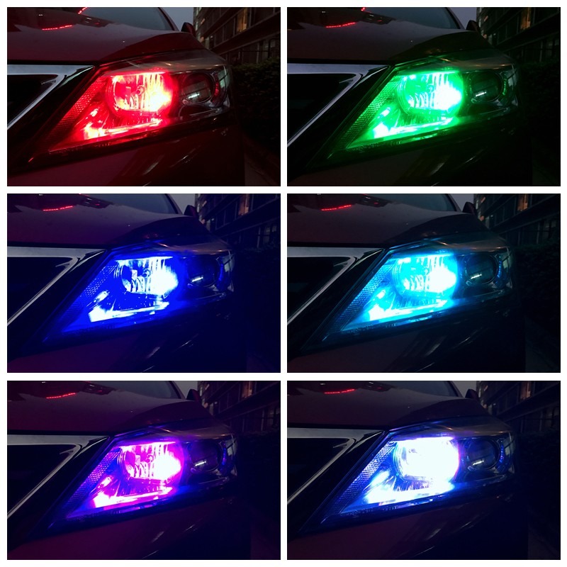 -Supamoto- 機車 1156 RGB 變色 遙控 LED DRL 漸變 七彩 遙控器 5050 日行燈 晝行燈-細節圖6