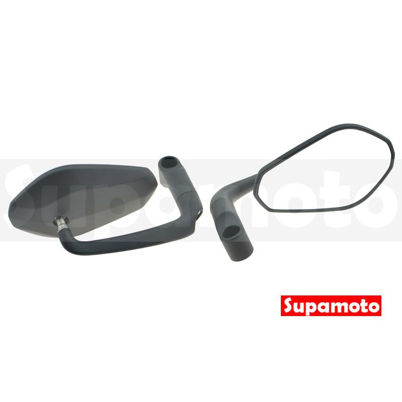 -Supamoto- M93 端子鏡 後照鏡 通用 改裝 消光 電鍍 兩用 霧黑 車把鏡