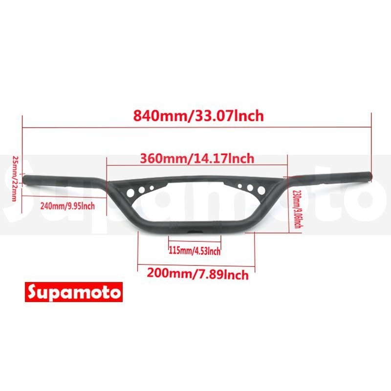 -Supamoto- 哈雷 好萊塢 車把 把手 改裝 通用 復古 48 883 寬把-細節圖4