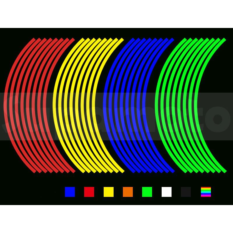 -Supamoto- 14吋 18吋 17吋 16吋 反光 輪框貼 輪貼 防水 輪框 輪圈 鋁框 鋁圈 12吋 10吋-細節圖2