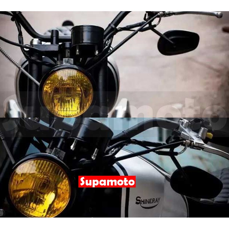 -Supamoto- D604 LED 大燈 黃金 小燈 5吋 手工車 復古 滑胎 cafe 883 咖啡 48-細節圖2
