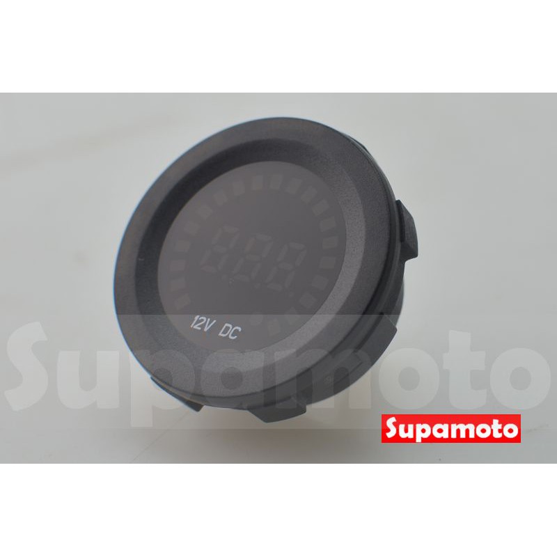 -Supamoto- 全彩 防水 電壓表 電壓錶 直流 圓形 電壓 12V DC 數位 警示 彩色 LED-細節圖2