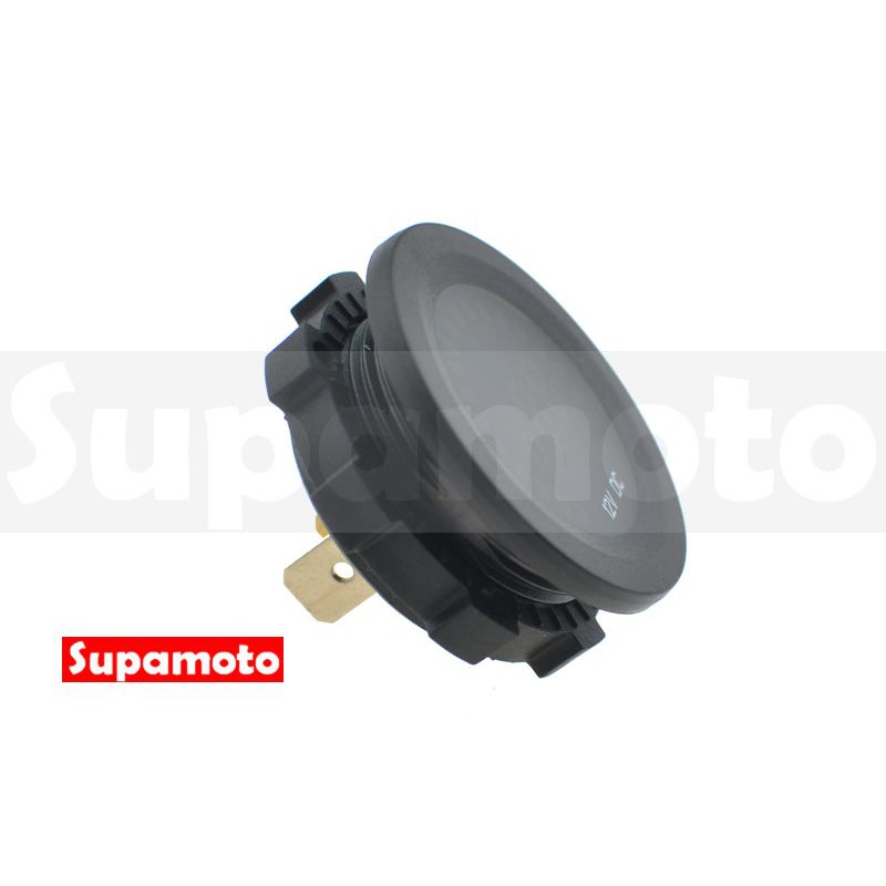 -Supamoto- 全彩 防水 電壓表 電壓錶 直流 圓形 電壓 12V DC 數位 警示 彩色 LED-細節圖6