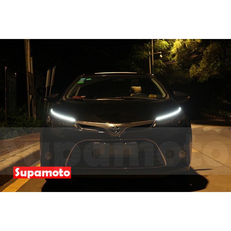 -Supamoto- 雙色 跑馬 導光條 60cm LED 日行燈 方向燈 燈眉 微笑燈 流水 DRL 燈條-細節圖3