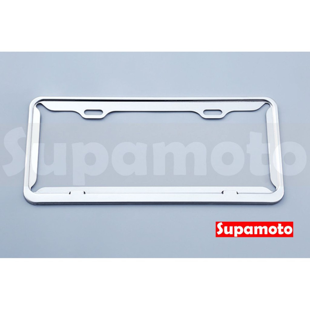 -Supamoto- 卡夢 汽車 牌框 車牌框 碳纖維 鍍鉻 白鐵 不鏽鋼CARBON 七碼 新式 大牌框 裝飾框-細節圖2