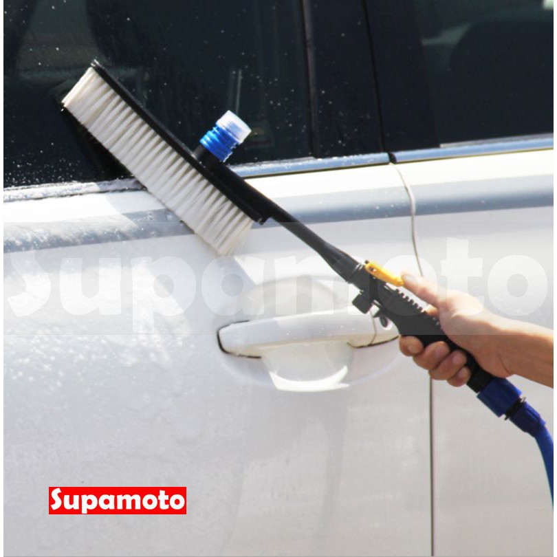 -Supamoto- 洗車 迷你罐 通水刷 泡沫 噴槍 高壓 汽車 清潔 水柱 水管 刷子 毛刷-細節圖4