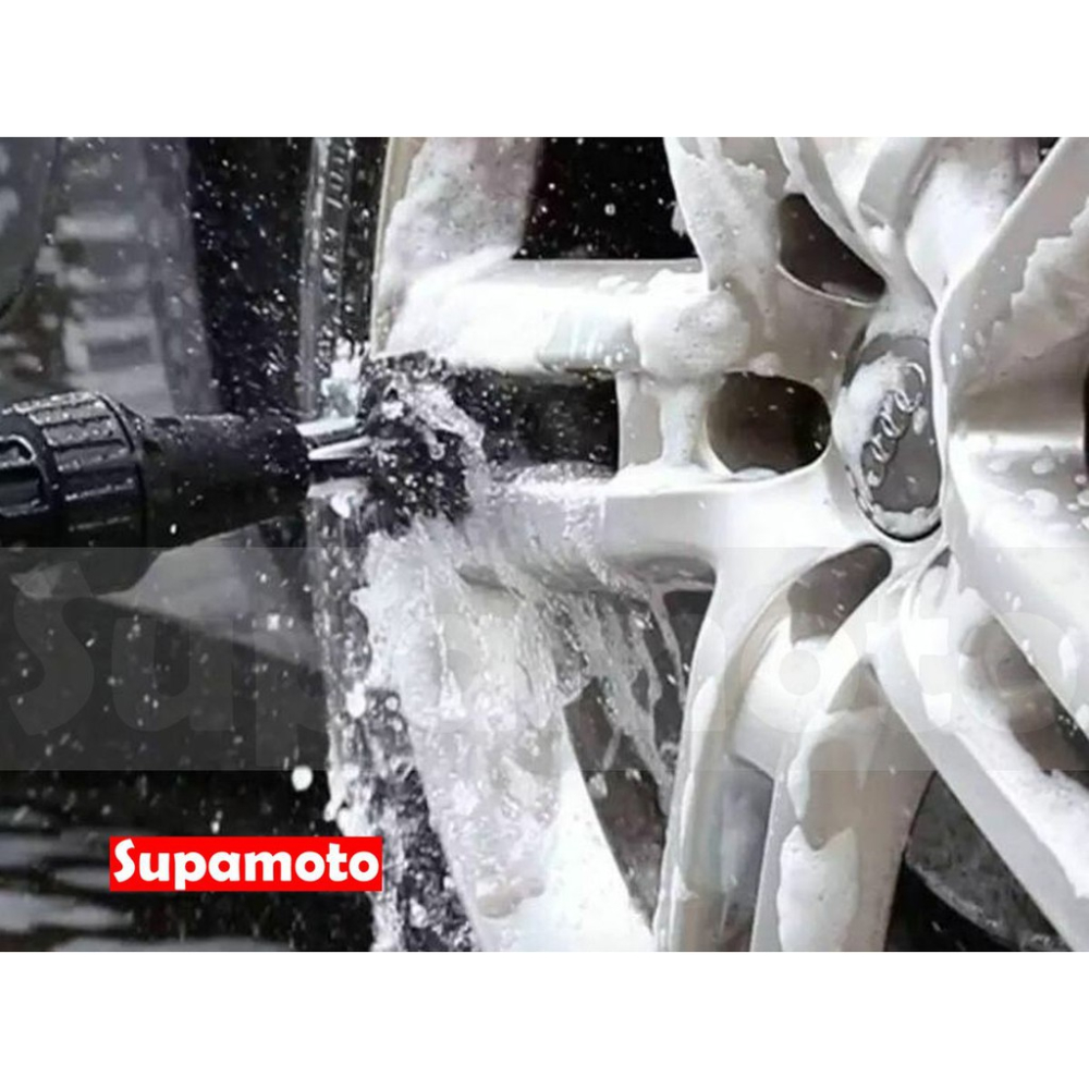-Supamoto- 自動旋轉 輪框刷 通水刷 自動 洗車 輪胎 刷子 高壓 汽車 清潔 水柱 水管 刷子 毛刷-細節圖6