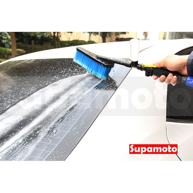 -Supamoto- 洗車 通水刷 泡沫 噴槍 高壓 汽車 清潔 水柱 水管 刷子 毛刷-細節圖2