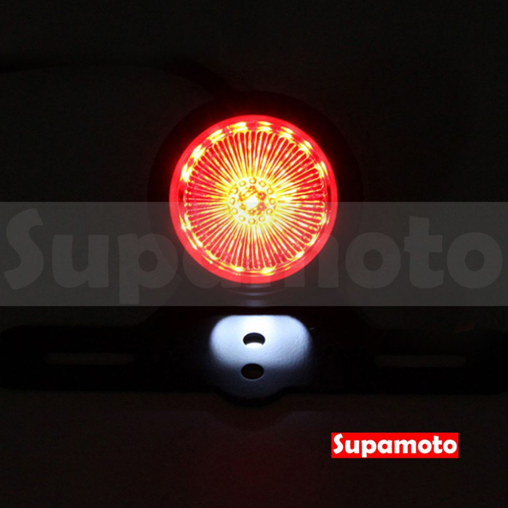 -Supamoto- D735 LED 尾燈 擋泥板 老山車 越野 哈雷 復古 凱旋 鋁合金 CB350 土除-細節圖7