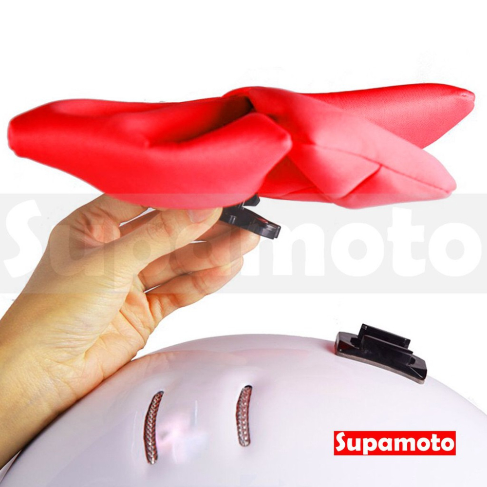 -Supamoto- 安全帽 蝴蝶結 頭盔 裝飾 辮子 粉紅 快拆 禮物帶 禮物-細節圖7
