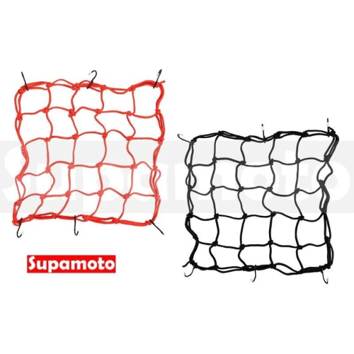 -Supamoto- 大尺寸 40*40 檔車網袋 油箱網袋 伸縮 網帶 網袋 置物網 綁帶 行李帶 彈性繩 安全帽網