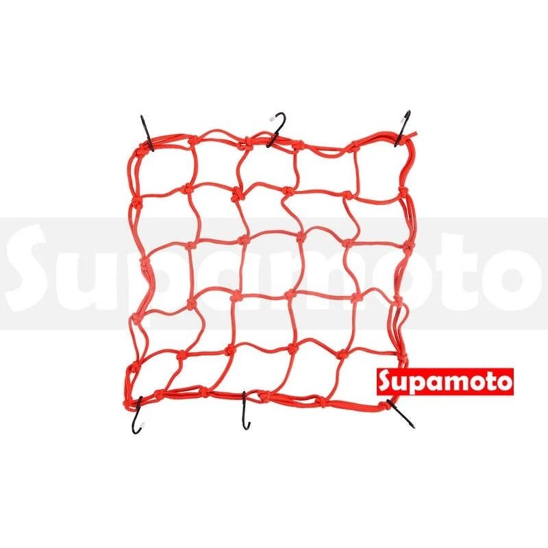 -Supamoto- 大尺寸 40*40 檔車網袋 油箱網袋 伸縮 網帶 網袋 置物網 綁帶 行李帶 彈性繩  安全帽網-細節圖8