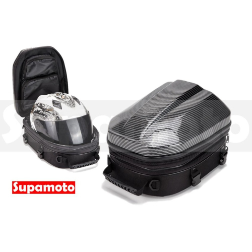 -Supamoto- 硬殼 車尾包 DP77 安全帽 全罩 駝峰包 碳纖維 卡夢 後座包 尾包 仿賽 防水包 後背包