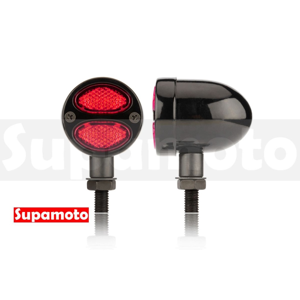 -Supamoto- 三用 LED 方向燈 D560 通用 改裝 煞車燈 尾燈 金屬 整合 消光黑 哈雷-細節圖4