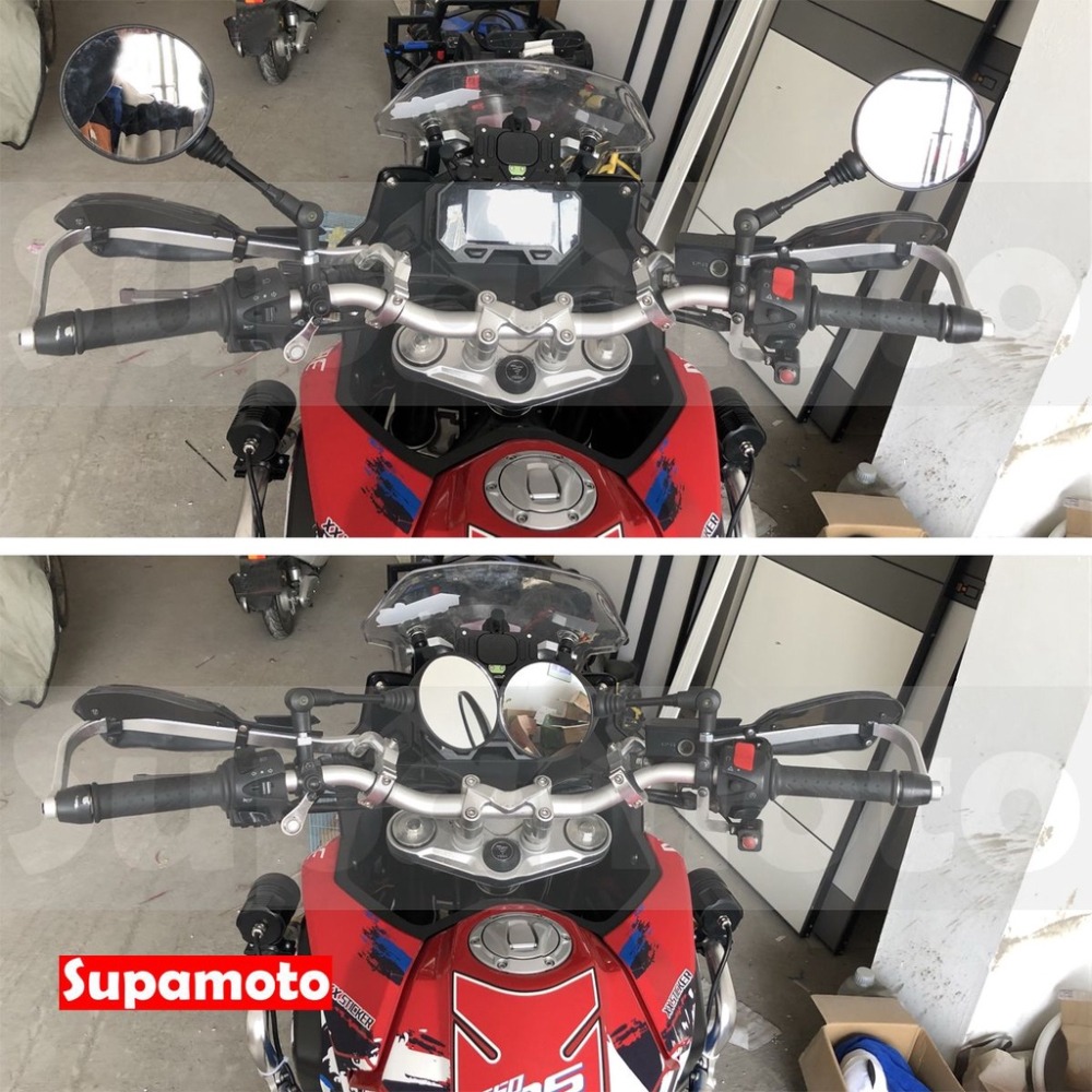 -Supamoto- M16 可折 越野 後視鏡 後照鏡 通用 改裝 復古 CT125 CUB 折疊 圓形-細節圖2