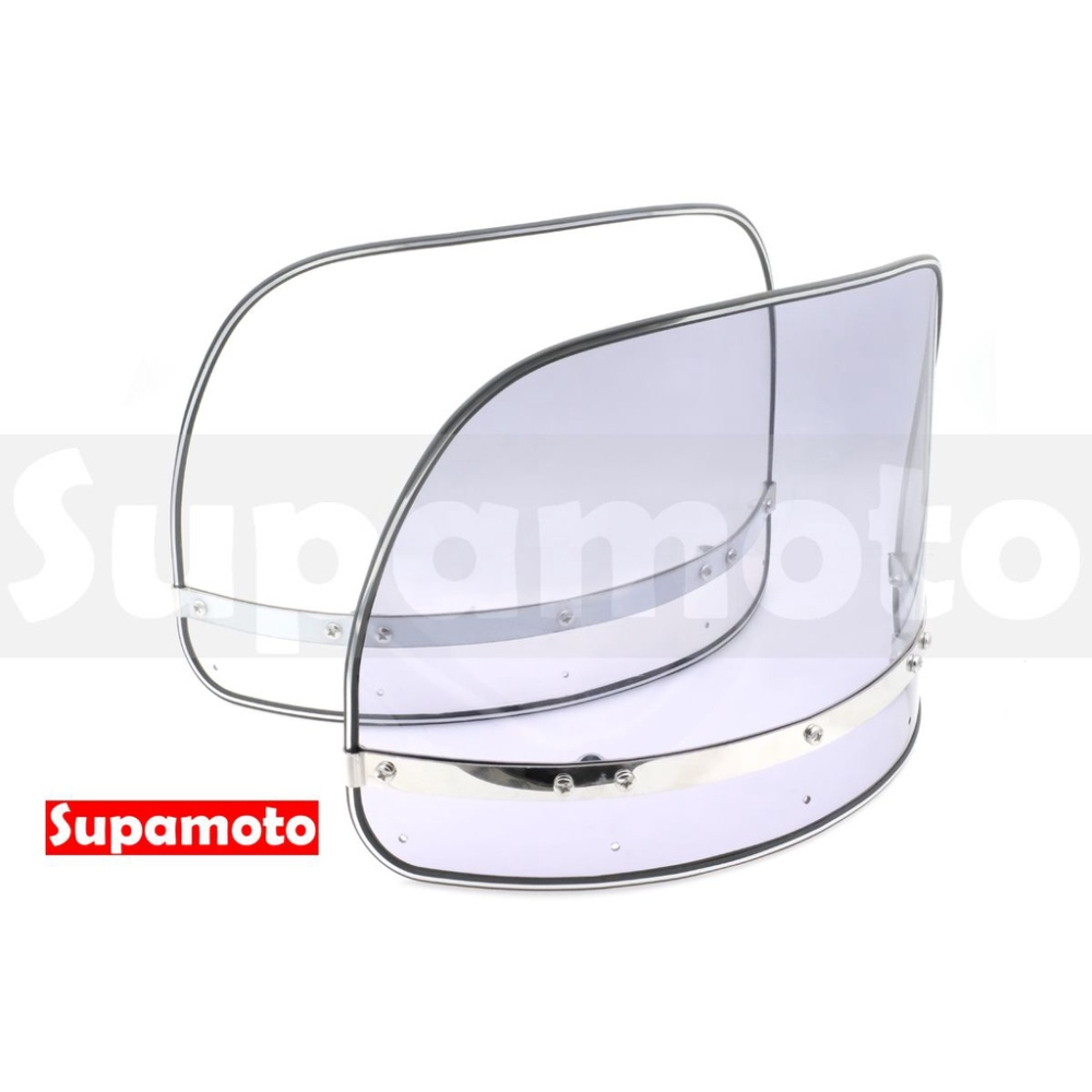 -Supamoto- CT125 CB350 帆布 老 風鏡 擋風鏡 擋風 風罩 整流罩 圓燈 復古 改裝 通用-細節圖7