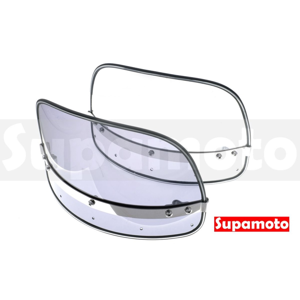 -Supamoto- 帆布 小風鏡 風鏡 CT125 CB350 擋風鏡 擋風 風罩 整流罩 圓燈 復古 改裝 通用-細節圖2