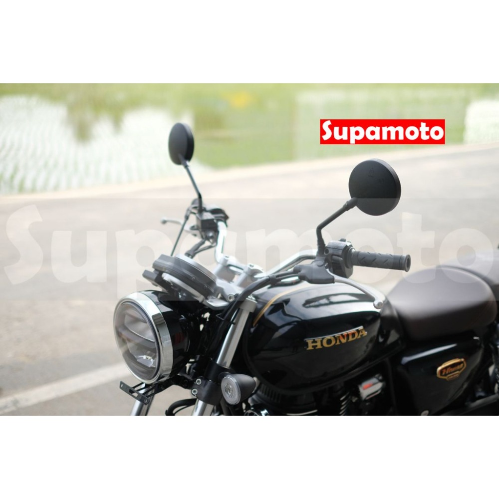 -Supamoto- M92 復古 圓鏡 消光黑 電鍍銀 原廠型 後照鏡 後視鏡 CB350 長腳 短腳 替換-細節圖7