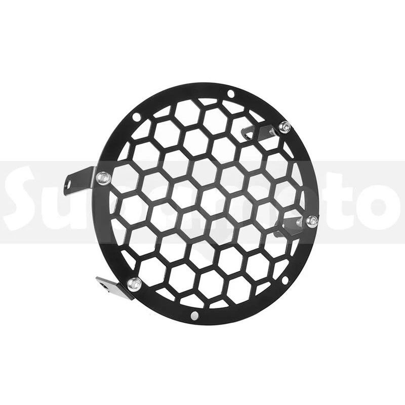 -Supamoto- REBEL 500 燈罩 大燈 鋁合金 復古 網罩 柵欄 通用 改裝 蜂窩 直條 橫條 HONDA-細節圖4