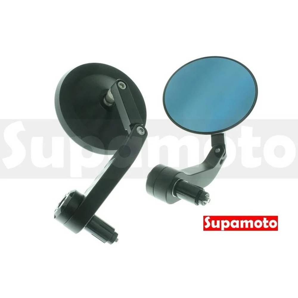 -Supamoto- M185 CNC 手把鏡 圓形 端子鏡 車把鏡 後照鏡 後視鏡 牛角鏡 CB350 通用 改裝-細節圖2