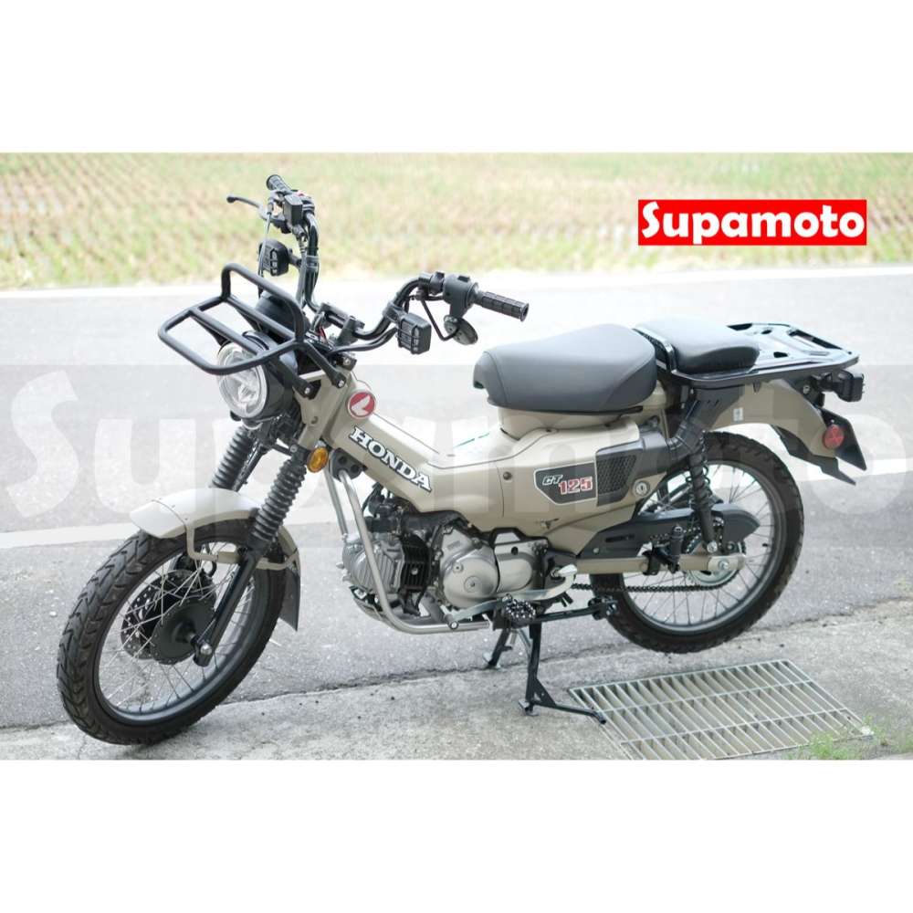 -Supamoto- CT125 粗邊框 專用 改裝 配件 行李架 置物架 貨架 前貨架 本田 越野 通勤-細節圖9