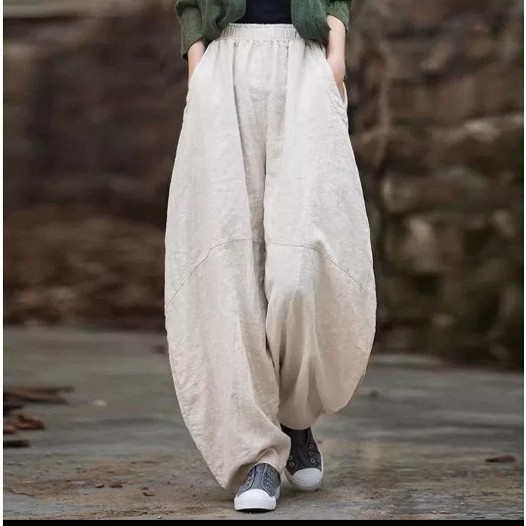 W&Emma燈籠寬褲-細節圖4