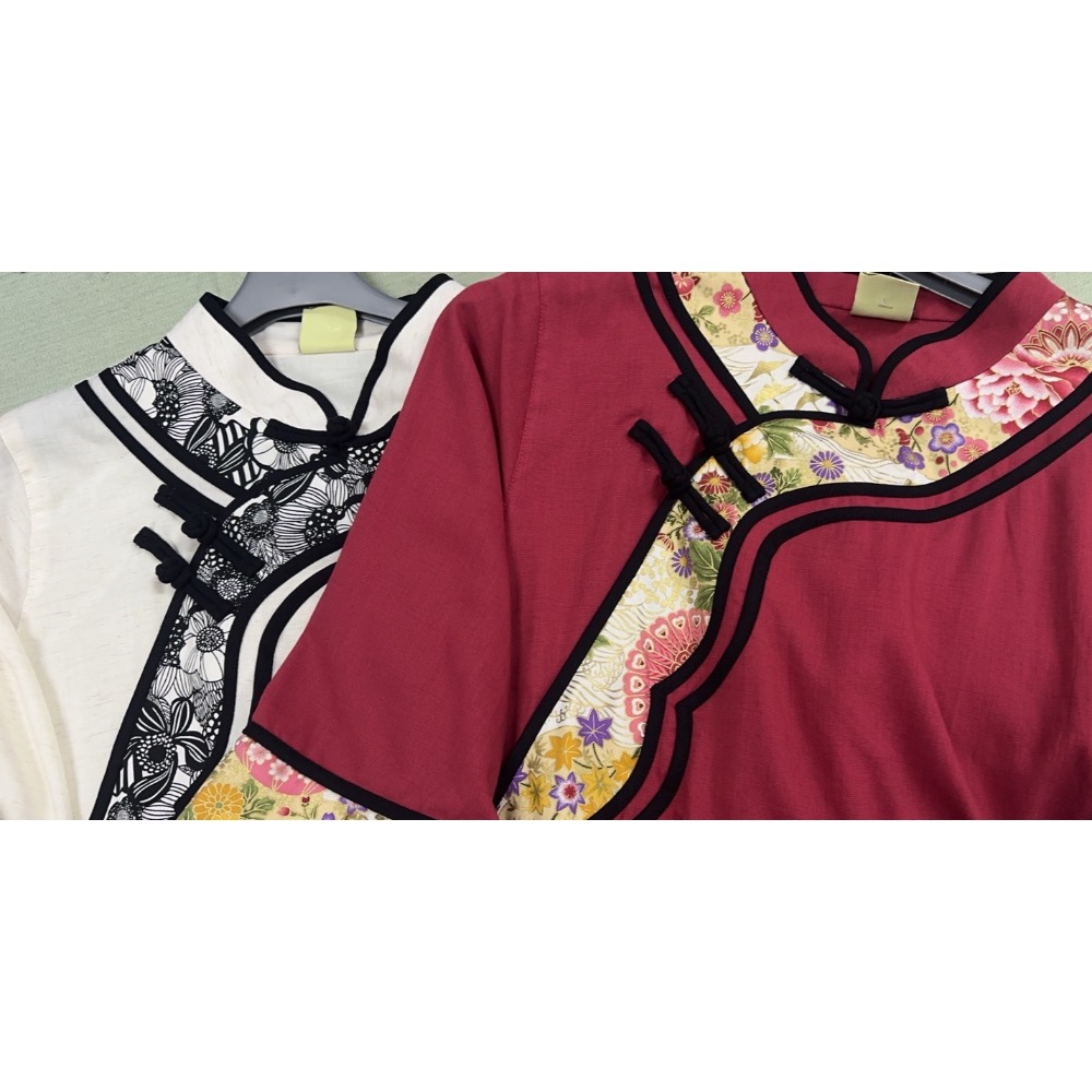 左秋禪棉質古風上衣-細節圖4