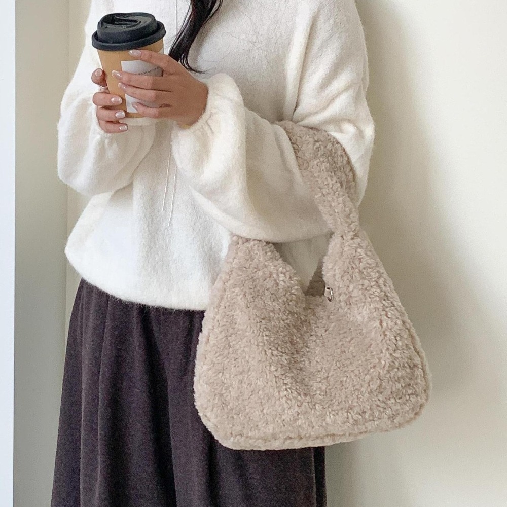 003秋冬羊毛絨百搭手提包-規格圖5