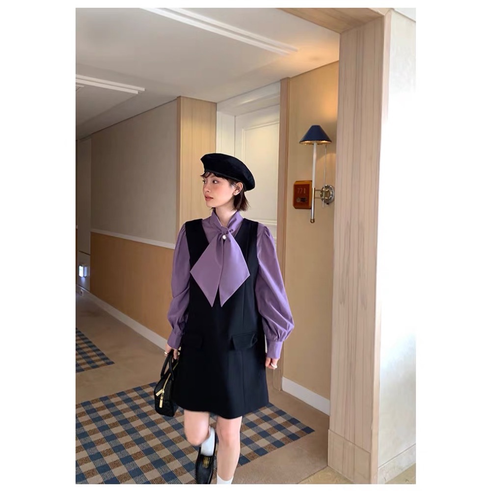 《NEW OPEN》立體剪裁氣質A字背心裙洋裝-細節圖7