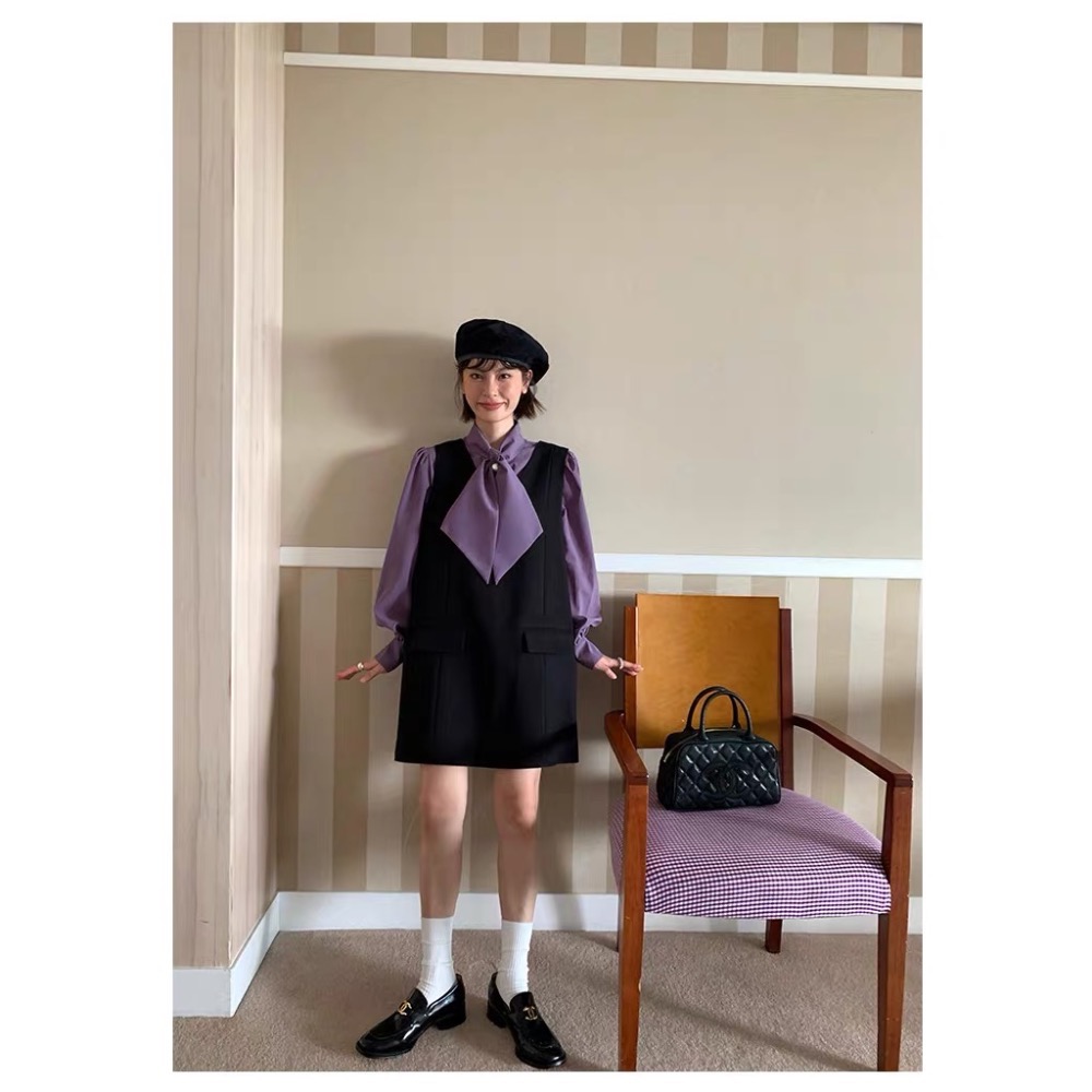 《NEW OPEN》立體剪裁氣質A字背心裙洋裝-細節圖8