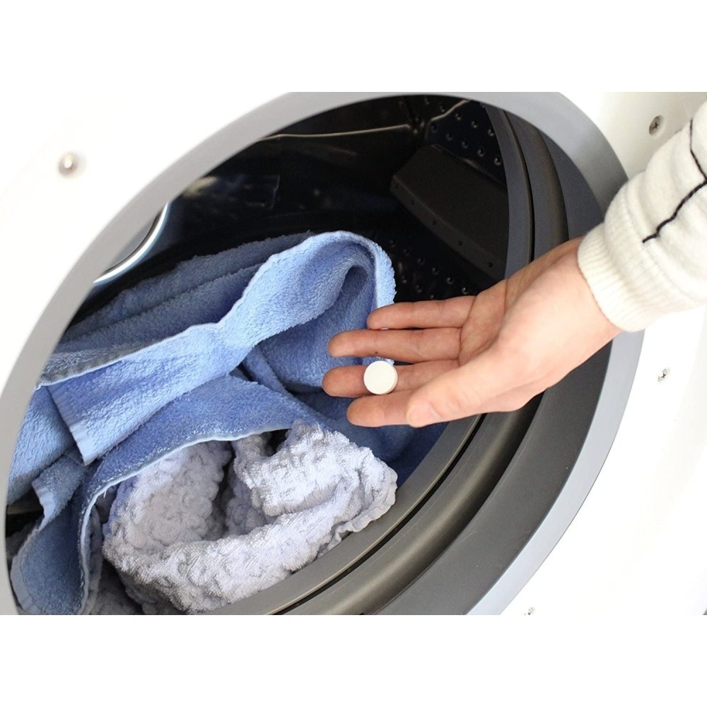 日本 HOTAPA 100%天然貝殼洗衣槽除霉清潔錠/100粒 環保無毒 去污 除垢 除臭 滾筒洗衣機可用-細節圖5