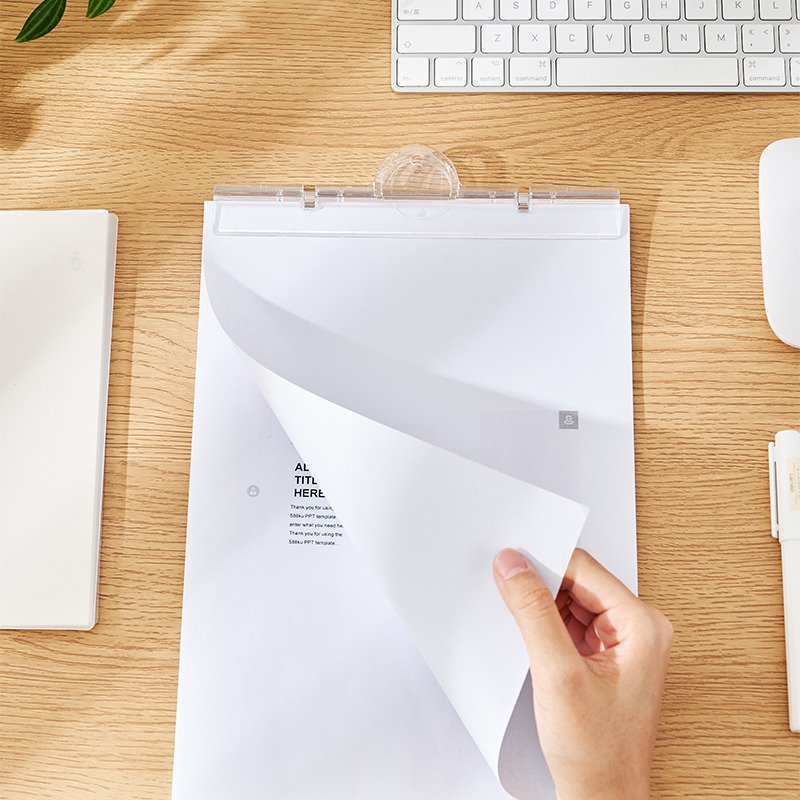 現貨 透明文件夾 磁性板夾 票據夾 冰箱貼 菜單夾 辦公收納夾 考卷夾 A4/A5 磁鐵夾 筆記夾 質感文具-細節圖4