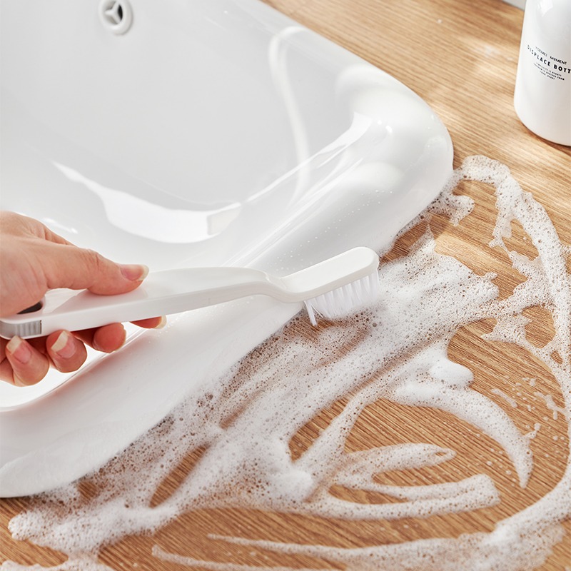 現貨 浴室排水孔清潔刷（附鑷子） 水槽刷 排水口清潔刷 門窗軌道刷 死角清潔 附鑷子 廚房浴室清潔工具 排水口死-細節圖5