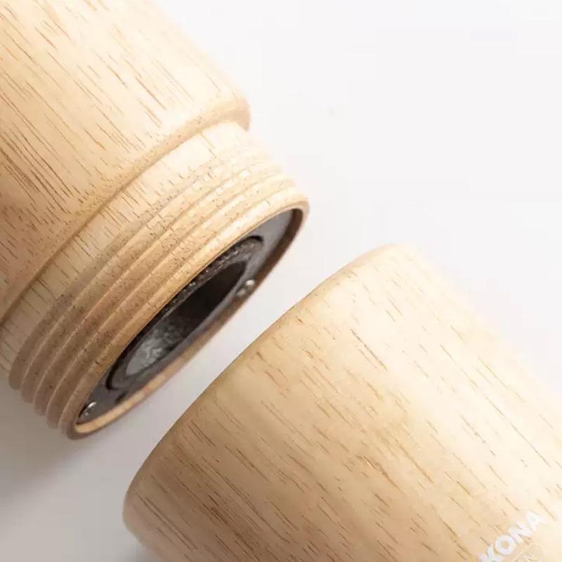 【費拉拉咖啡】CAFEDE KONA 經典原木手搖咖啡磨豆機(淺橡木色/胡桃木色)【台灣製造】-細節圖6