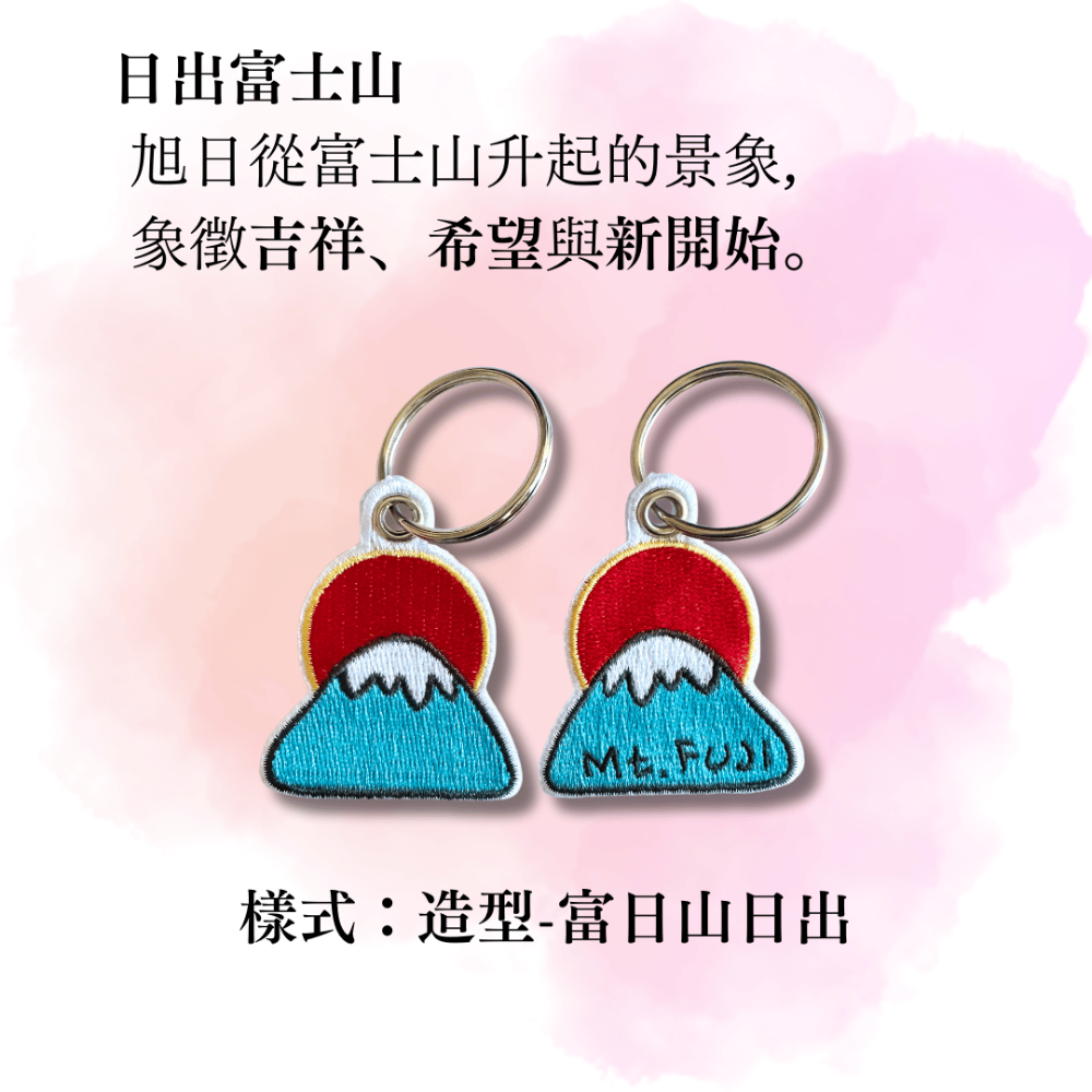 武士藍 富士山 哈日族 愛日本 飄帶 鑰匙圈 吊飾 包包飾品 拉鍊飾品-規格圖3