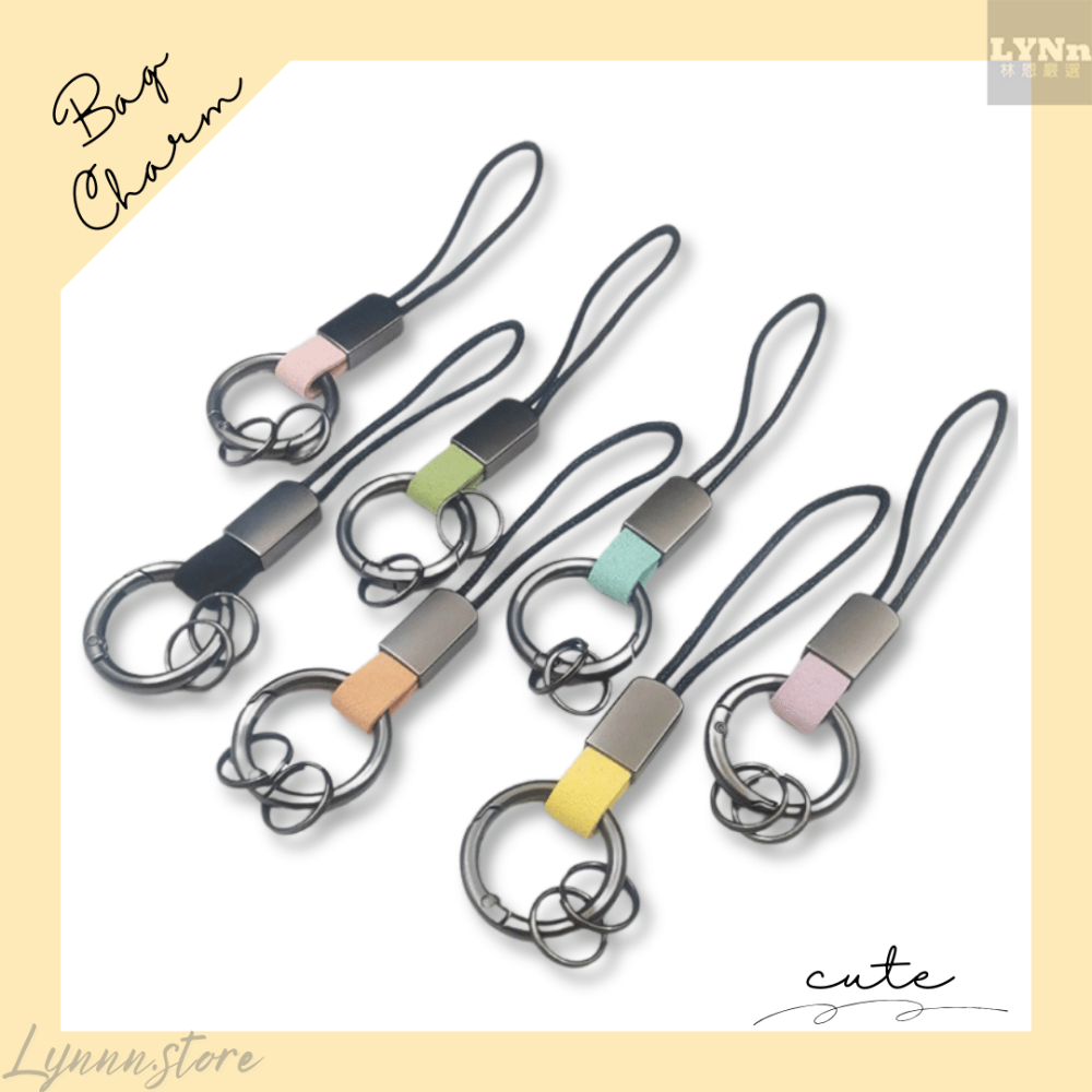 娃娃包 掛繩 紫色 牛皮 鑰匙圈 吊飾 掛飾 防丟繩 鑰匙繩-細節圖4