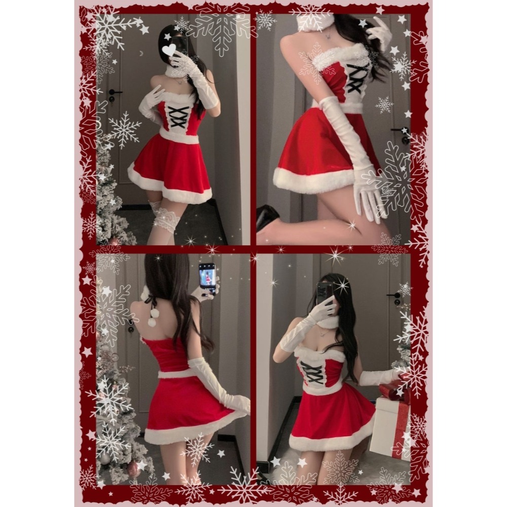 多款！聖誕套裝 兔女郎 性感 可愛 派對洋裝 舞台服裝cosplay角色扮演 聖誕交換禮物-細節圖4