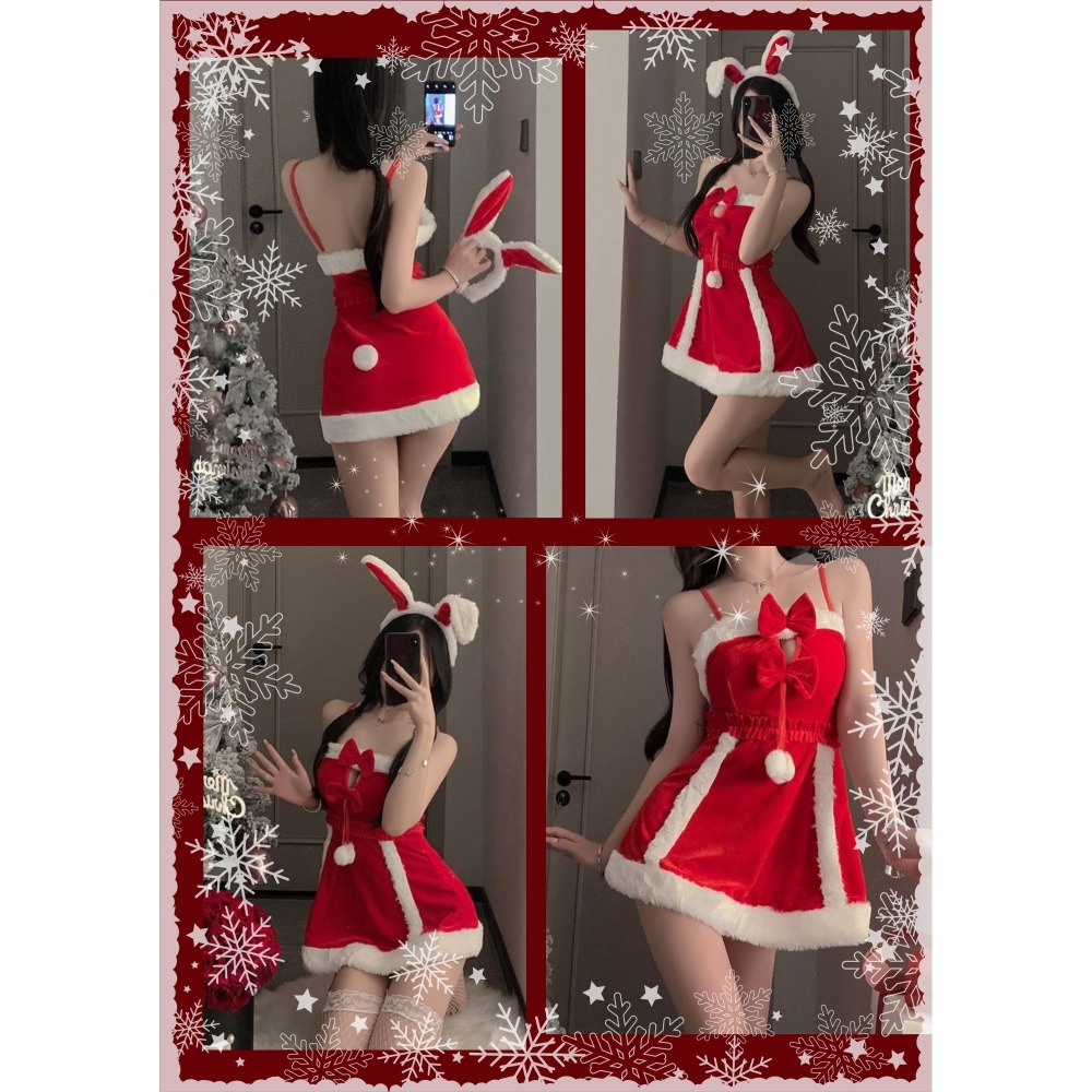 多款！聖誕套裝 兔女郎 性感 可愛 派對洋裝 舞台服裝cosplay角色扮演 聖誕交換禮物-細節圖5