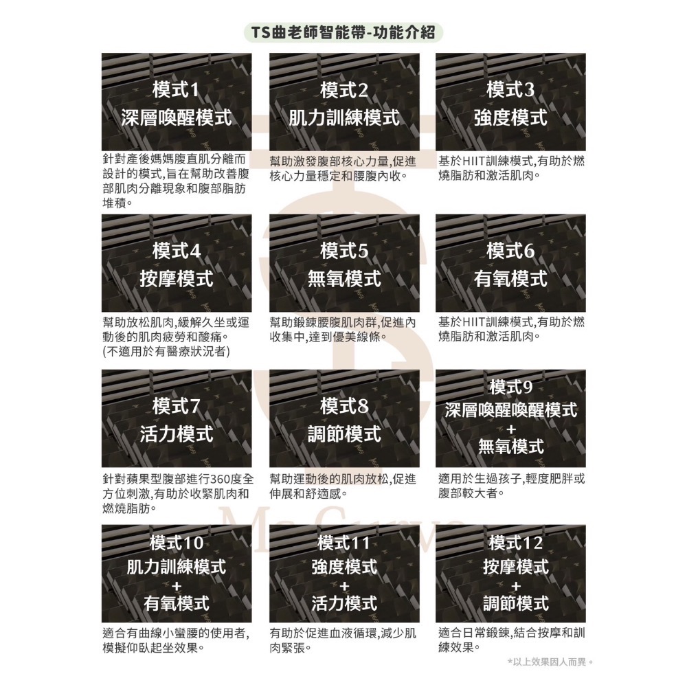 TS曲老師黑科技智能腰帶/腰so救星/懶人運動-細節圖3