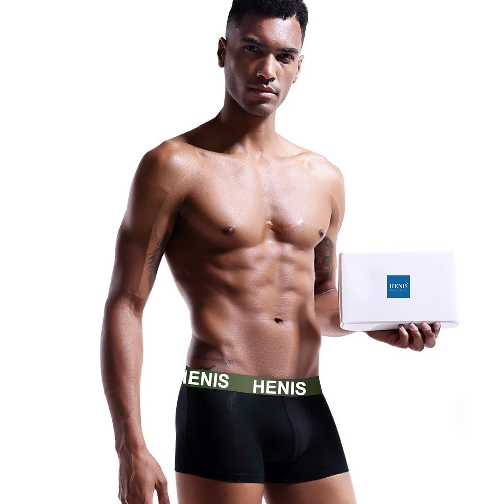 @bbbuy HENIS立體四角內褲 4入盒裝 (彩印腰帶) 2XL-細節圖5