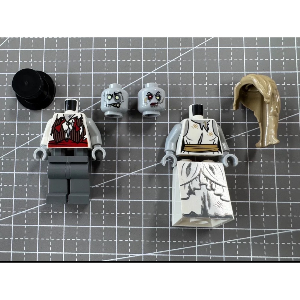 Lego 9465 樂高怪物戰士系列 mof010 僵尸新娘 mof011 僵屍新郎 絕版稀有人偶-細節圖5