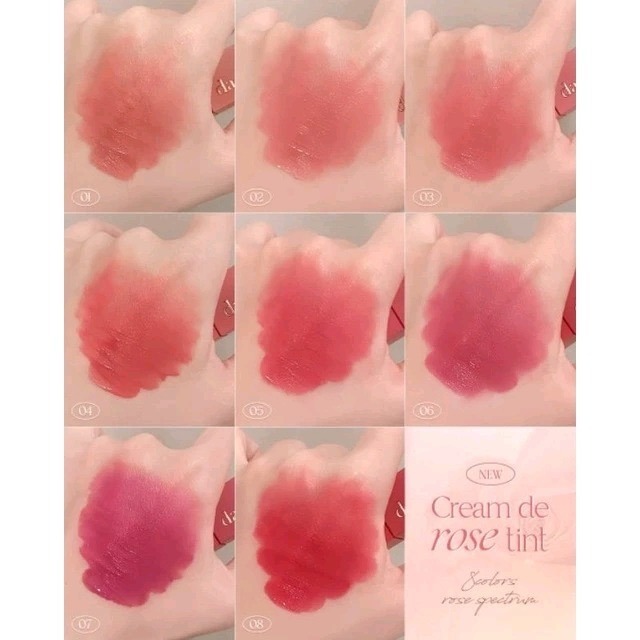 即期品出清❤️現貨🌹DASIQUE 奶油玫瑰唇釉8色 絲滑輕薄質地-細節圖4