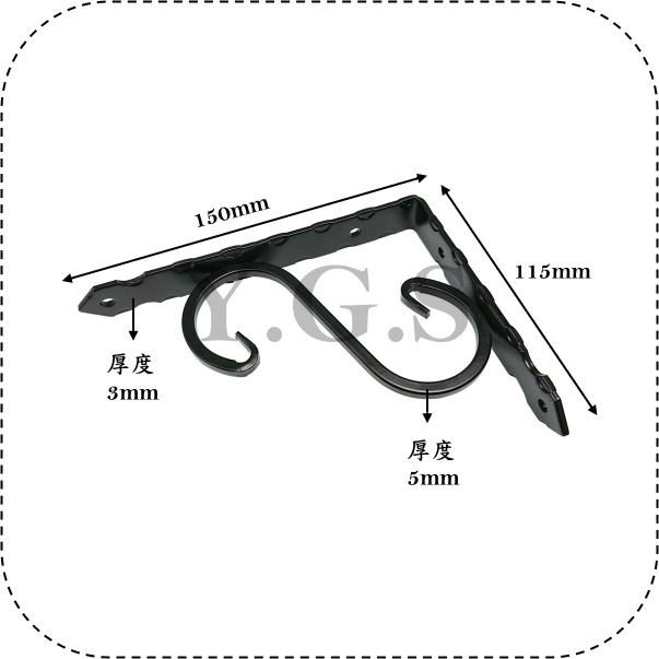 Y.G.S~三角架、支撐桿五金~迷你鐵三角架 支架 置物架 (含稅)-細節圖2