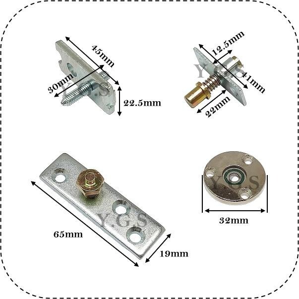 Y.G.S~拉摺門五金~軌道上下固定器 摺門用-細節圖2
