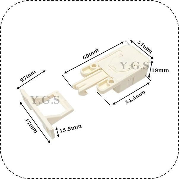 Y.G.S~精品百貨五金~日本進口獨角仙防震安全扣 門扣 防震扣-細節圖2