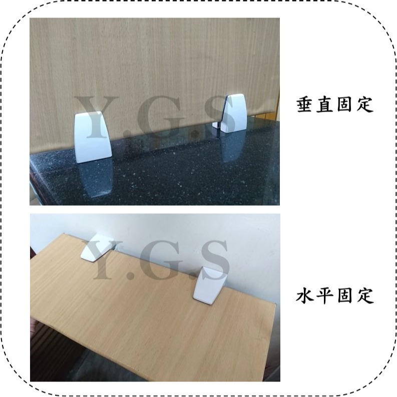 鋁製梯型二用夾 玻璃夾 屏風夾 置物夾 隔板夾 固定夾-細節圖3
