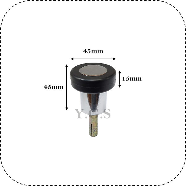 銅質圓柱門檔 地板門檔 大門門擋 門檔五金 日製壁虎-細節圖2