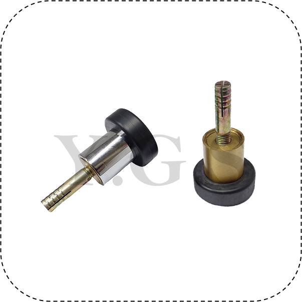 銅質圓柱門檔 地板門檔 大門門擋 門檔五金 日製壁虎-細節圖3